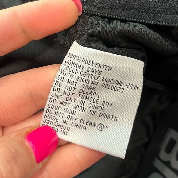 NWT Johnny Bigg Active Textured Knit Shorts Black Size 9X - Picture 7 of 9